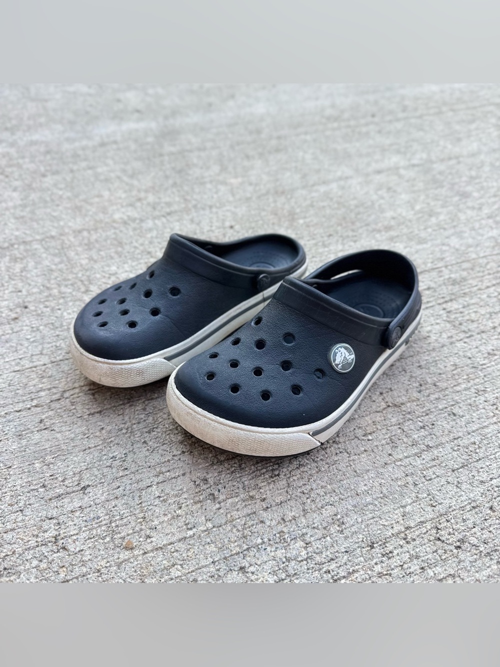 Crocs Crocband Clogs Children kids 10 11 Black Comfort Shoe